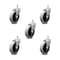 Service Caster 4 Inch Thermoplastic Wheel 7/8 Inch Grip Ring Stem Caster SCC, 5PK SCC-GR05S410-TPRS-71678-5 - alternate 1